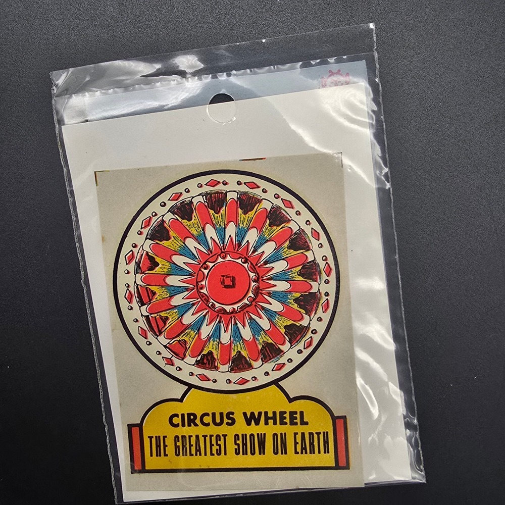 Vintage Impko Circus Wheel The Greatest Show on Earth Water Decal
